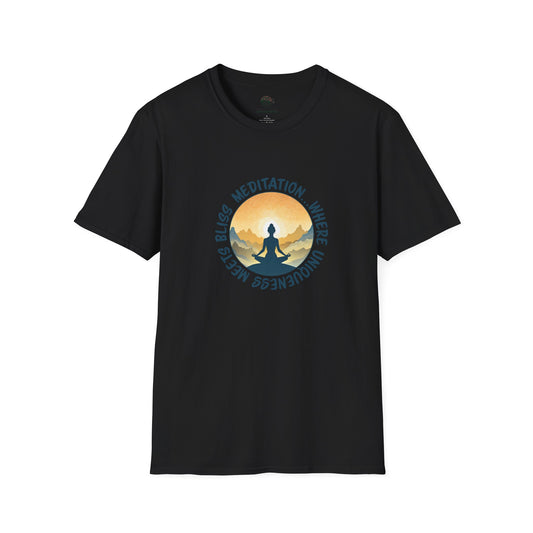 Meditation...Where Uniqueness Meets Bliss Unisex Softstyle T-Shirt