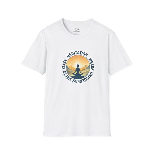 Meditation...Where Uniqueness Meets Bliss Unisex Softstyle T-Shirt