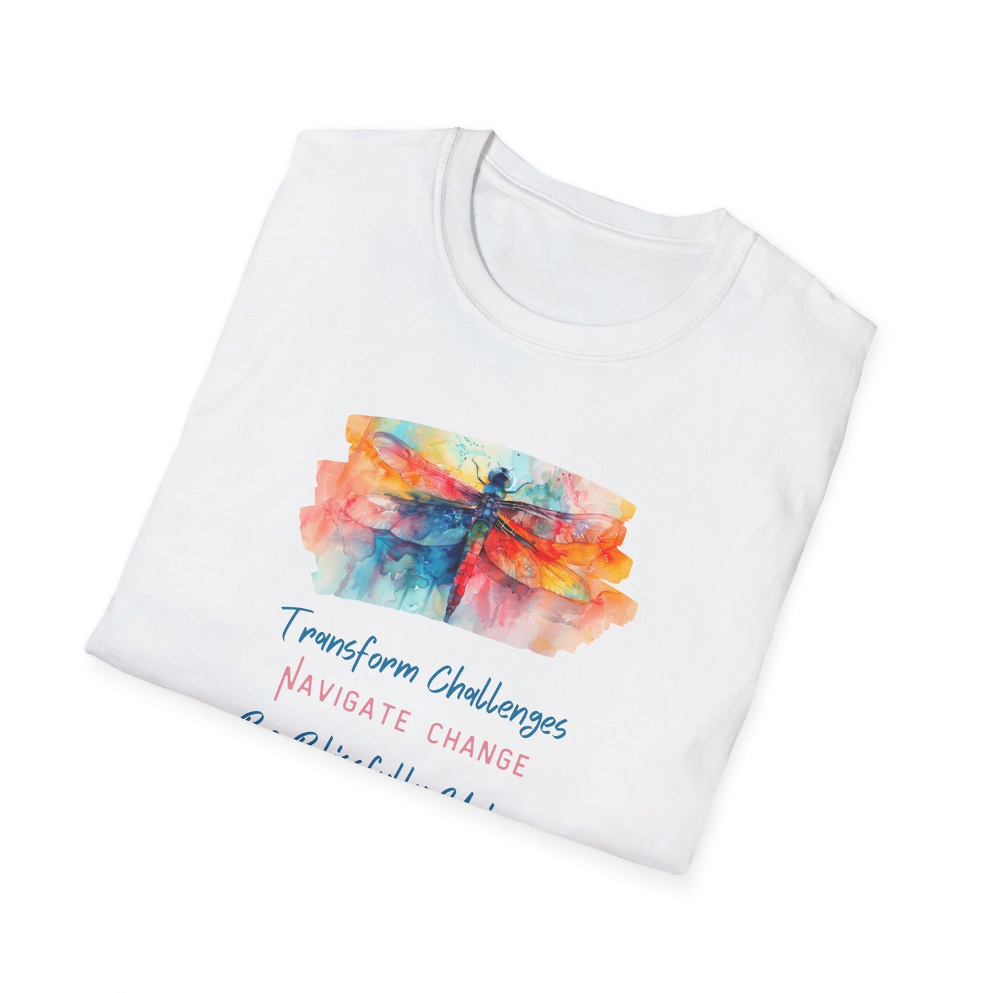 Transform Challenges - Navigate Change - Be Blissfully Unique Unisex Softstyle T-Shirt