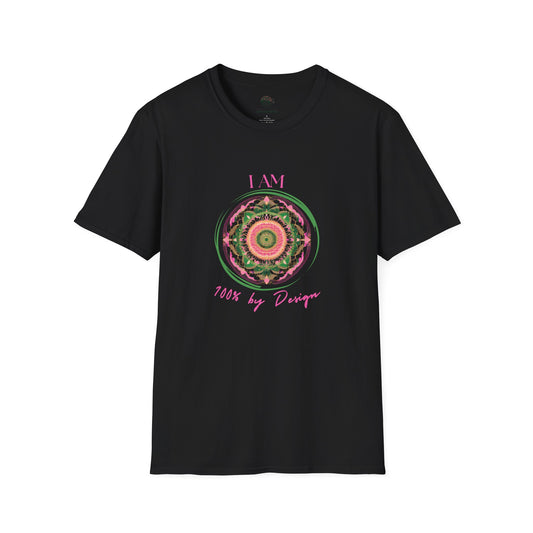 I AM 100% by Design Unisex Softstyle T-Shirt PNK MNDLA