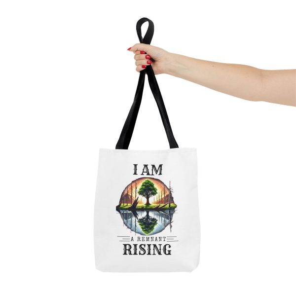 I AM A Remnant Rising - Tree - Tote Bag - WHT (AOP) - Image 3