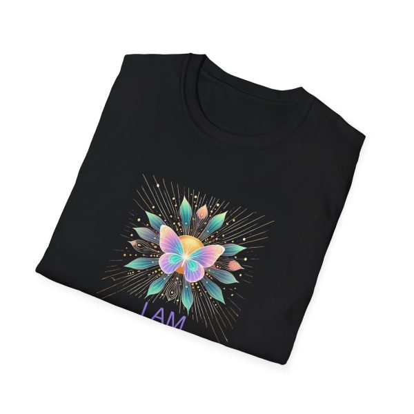 I AM Blissfully Unique - Butterfly - Unisex Softstyle T-Shirt - Image 3