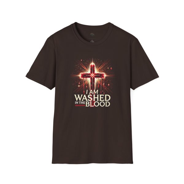 I AM Washed in the Blood - Unisex Softstyle T-Shirt - Image 5
