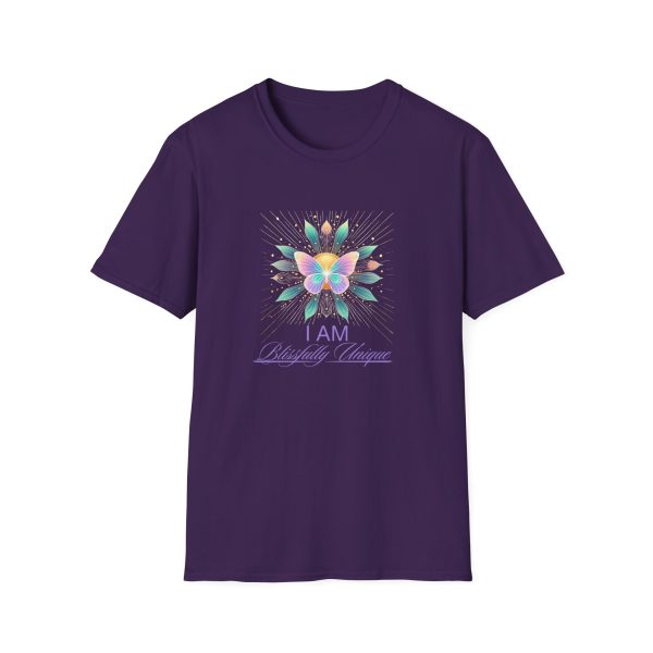 I AM Blissfully Unique - Butterfly - Unisex Softstyle T-Shirt - Image 13