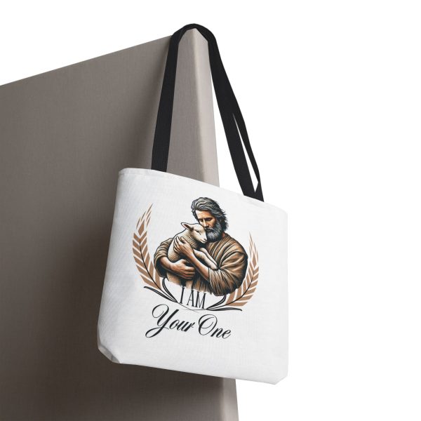 I AM Your One - Lamb - Tote Bag - WHT (AOP) - Image 4