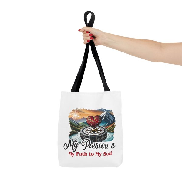 My Passion is MY Path to My Soul - Heart - Tote Bag (AOP) - Image 3