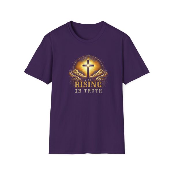 I AM Rising In Truth - Cross - Unisex Softstyle T-Shirt - Image 17
