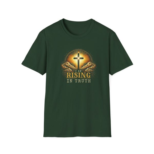 I AM Rising In Truth - Cross - Unisex Softstyle T-Shirt - Image 9