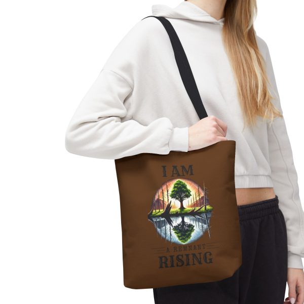I AM A Remnant Rising - Tree - Tote Bag - BRWN (AOP) - Image 5