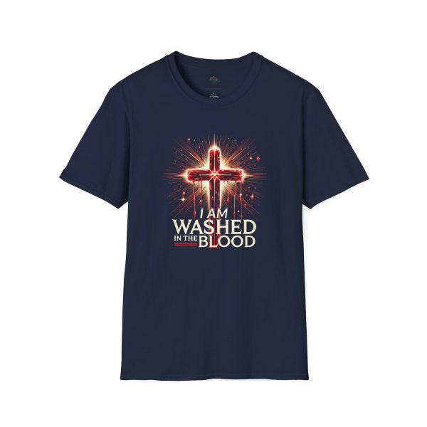 I AM Washed in the Blood - Unisex Softstyle T-Shirt - Image 9