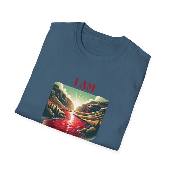 I AM Washed IN The Blood -River - Unisex Softstyle T-Shirt - Image 19