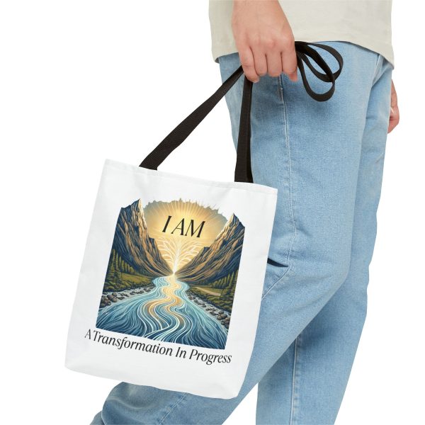 I AM A Transformation In Progress - River - Tote Bag - WHT (AOP) - Image 2