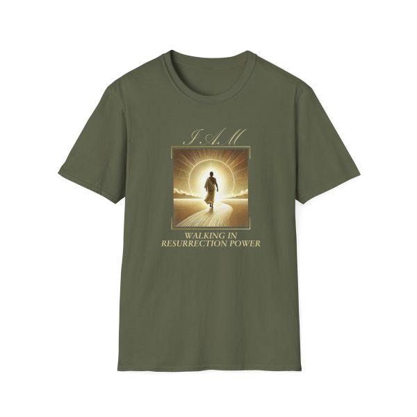 I AM Walking In Resurrection Power - Golden Street - Unisex Softstyle T-Shirt - Image 9