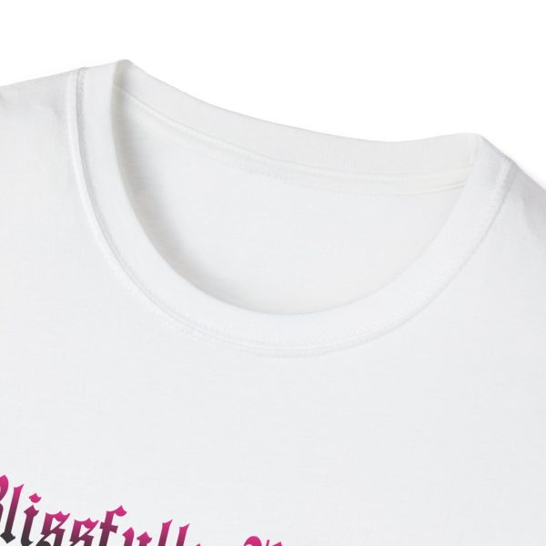 Blissfully Unique - I AM 100% by Design Unisex Softstyle T-Shirt DRK PNK - Image 3