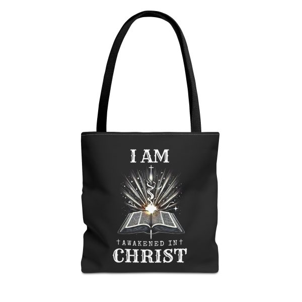 I AM Awakened In Christ - Tote Bag - BLK (AOP)