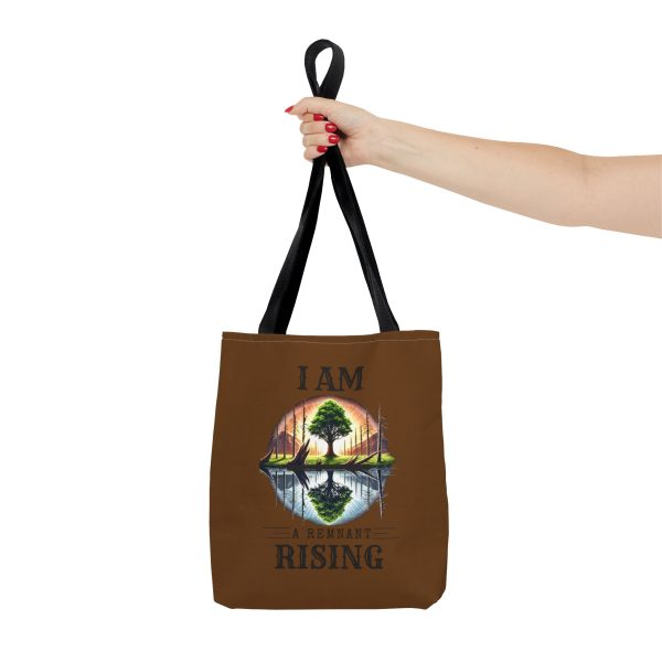 I AM A Remnant Rising - Tree - Tote Bag - BRWN (AOP) - Image 3
