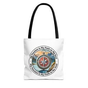 My Passion is My Path to My Soul - Compass - Tote Bag (AOP)