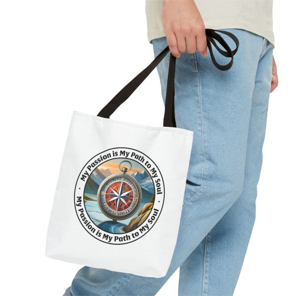 My Passion is My Path to My Soul - Compass - Tote Bag (AOP) - Image 2