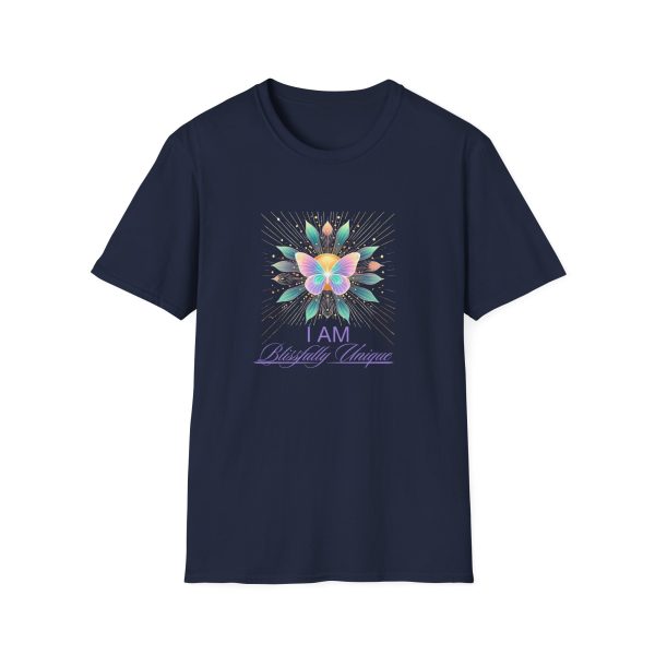 I AM Blissfully Unique - Butterfly - Unisex Softstyle T-Shirt - Image 9