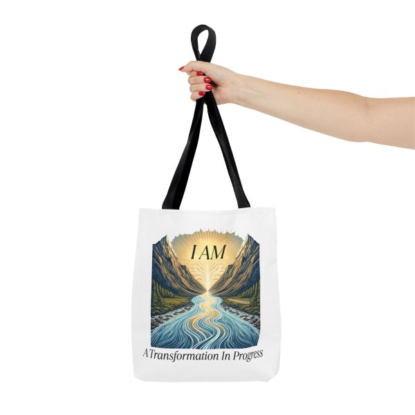 I AM A Transformation In Progress - River - Tote Bag - WHT (AOP) - Image 3