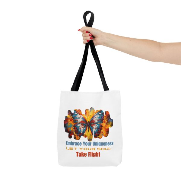 Embrace Your Uniqueness Let Your Soul Take Flight - Tote Bag (AOP) - Image 3