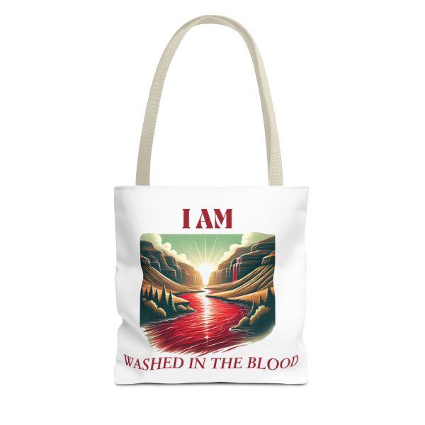 I AM Washed In The Blood - River - Tote Bag - WHT (AOP) - Image 9