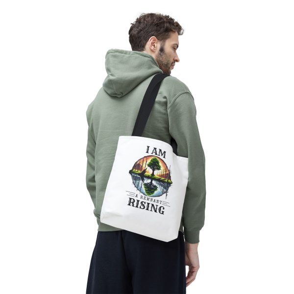 I AM A Remnant Rising - Tree - Tote Bag - WHT (AOP) - Image 6