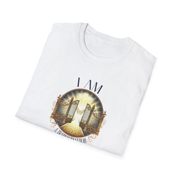 I AM A Transformation In Progress - Butterfly - Gate - Unisex Softstyle T-Shirt - Image 3
