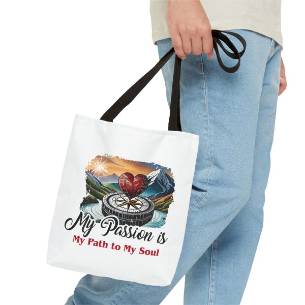 My Passion is MY Path to My Soul - Heart - Tote Bag (AOP) - Image 2