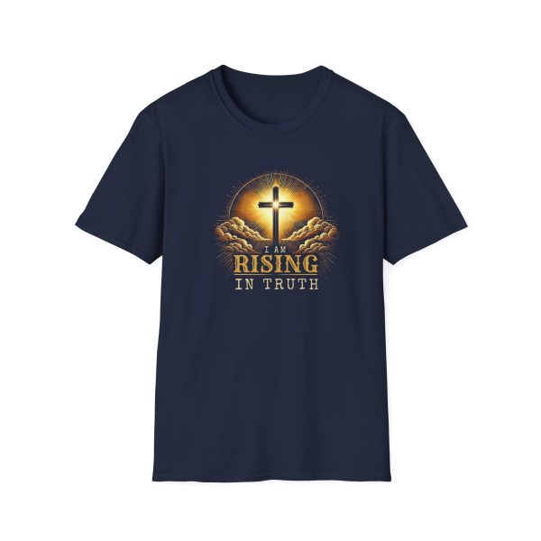 I AM Rising In Truth - Cross - Unisex Softstyle T-Shirt - Image 13