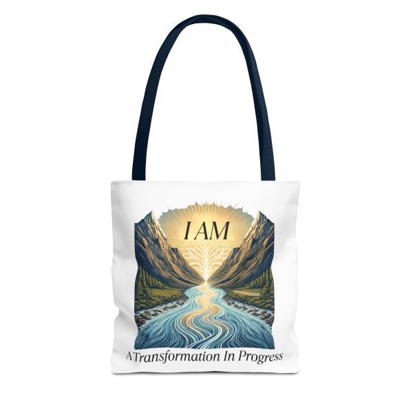 I AM A Transformation In Progress - River - Tote Bag - WHT (AOP) - Image 9