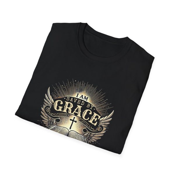 I AM Saved by Grace - Unisex Softstyle T-Shirt - Image 3