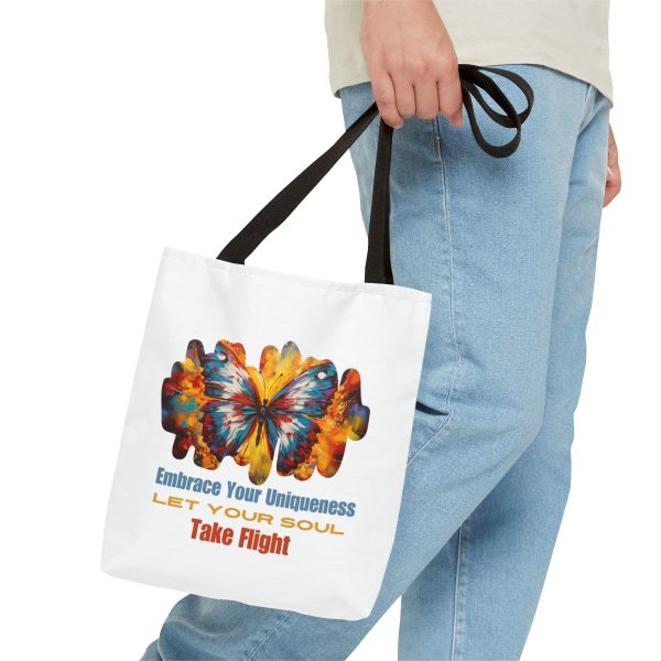 Embrace Your Uniqueness Let Your Soul Take Flight - Tote Bag (AOP) - Image 2