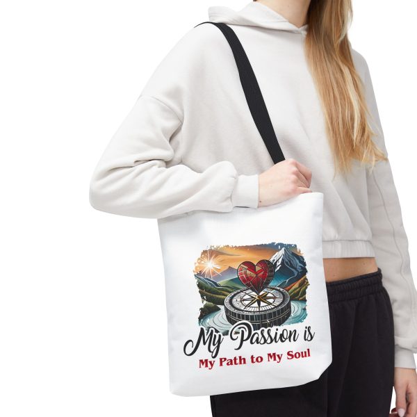 My Passion is MY Path to My Soul - Heart - Tote Bag (AOP) - Image 5