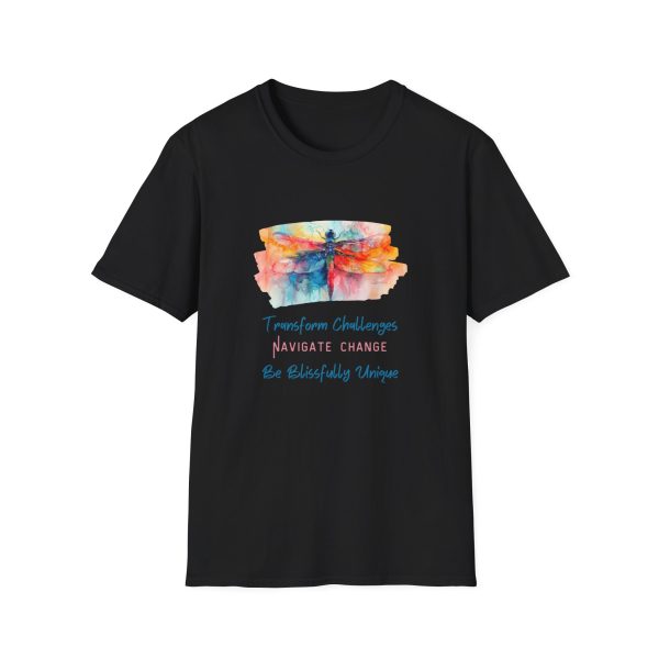Transform Challenges - Navigate Change - Be Blissfully Unique Unisex Softstyle T-Shirt - Image 5