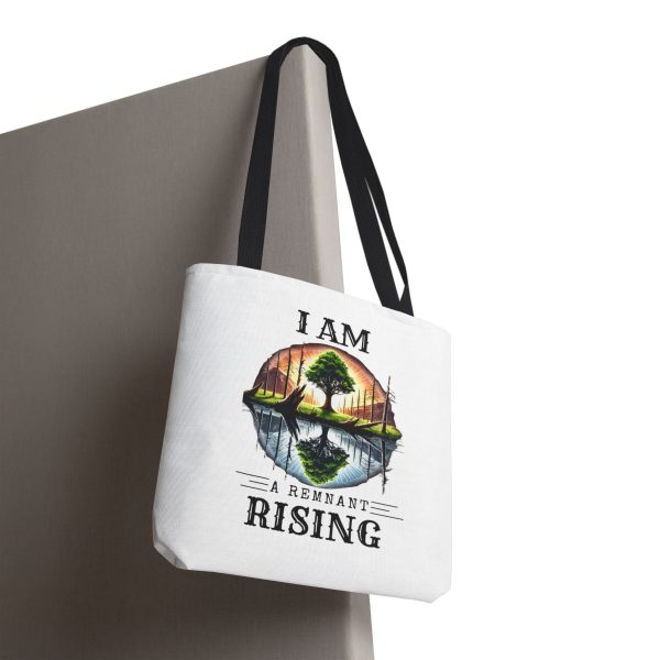 I AM A Remnant Rising - Tree - Tote Bag - WHT (AOP) - Image 4