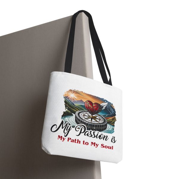 My Passion is MY Path to My Soul - Heart - Tote Bag (AOP) - Image 4