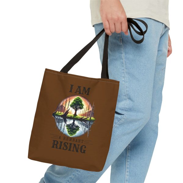 I AM A Remnant Rising - Tree - Tote Bag - BRWN (AOP) - Image 2