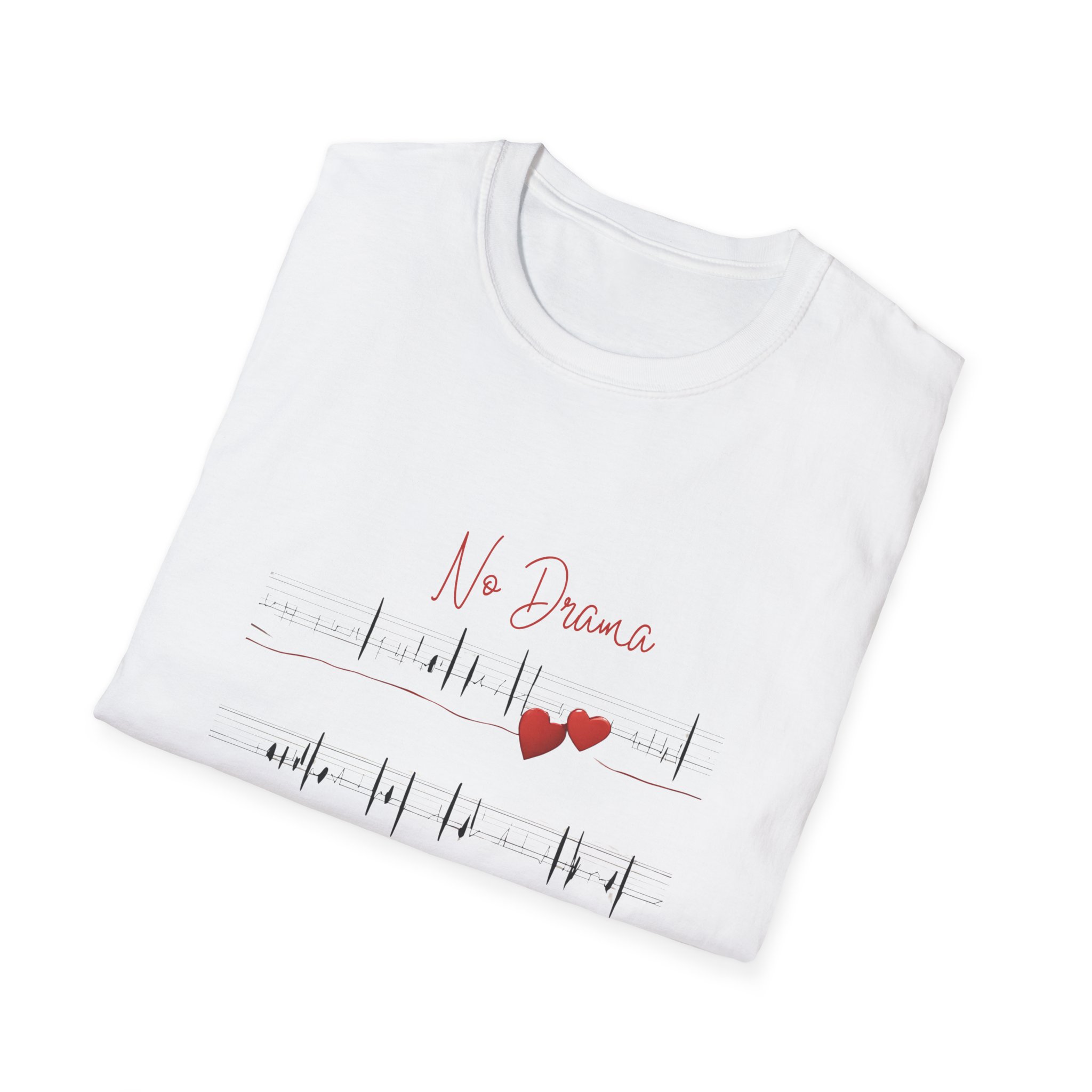 No Drama - No Trauma Unisex Softstyle T-Shirt - Image 3