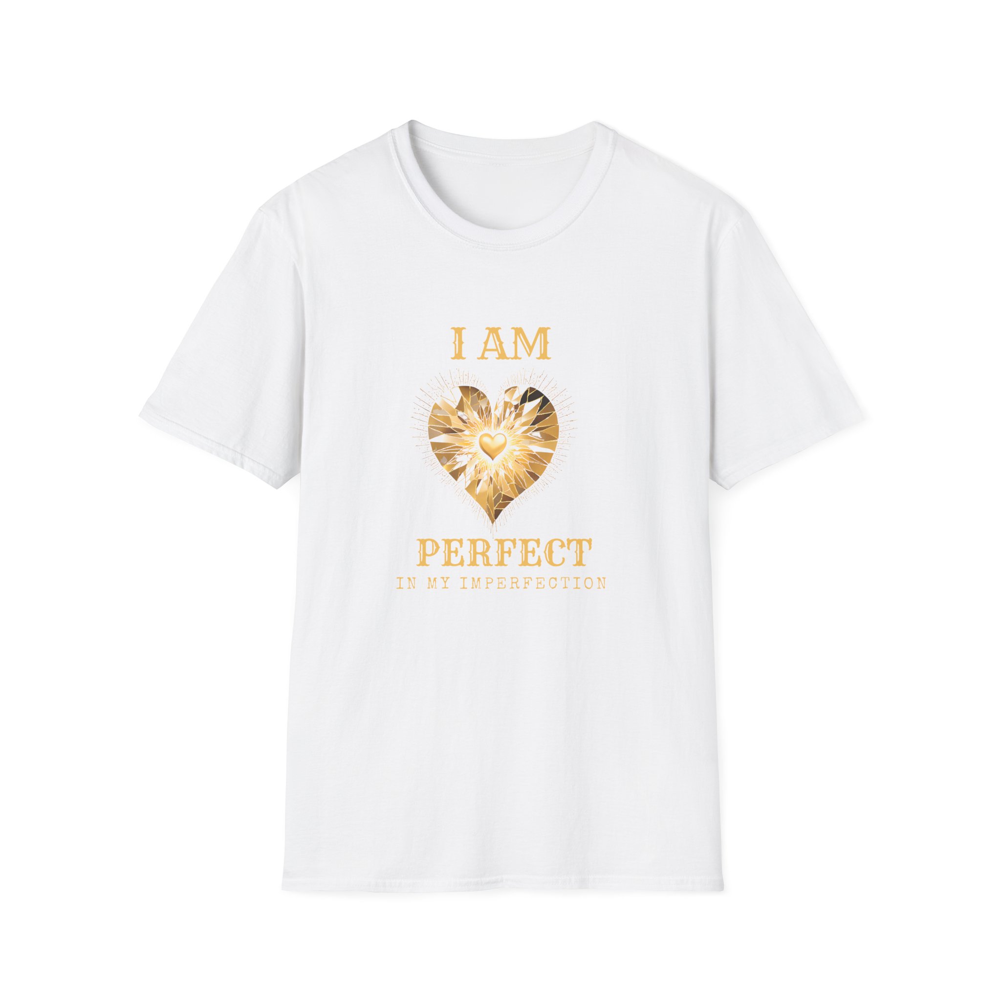 I AM Perfect In My Imperfection Unisex Softstyle T-Shirt Heart