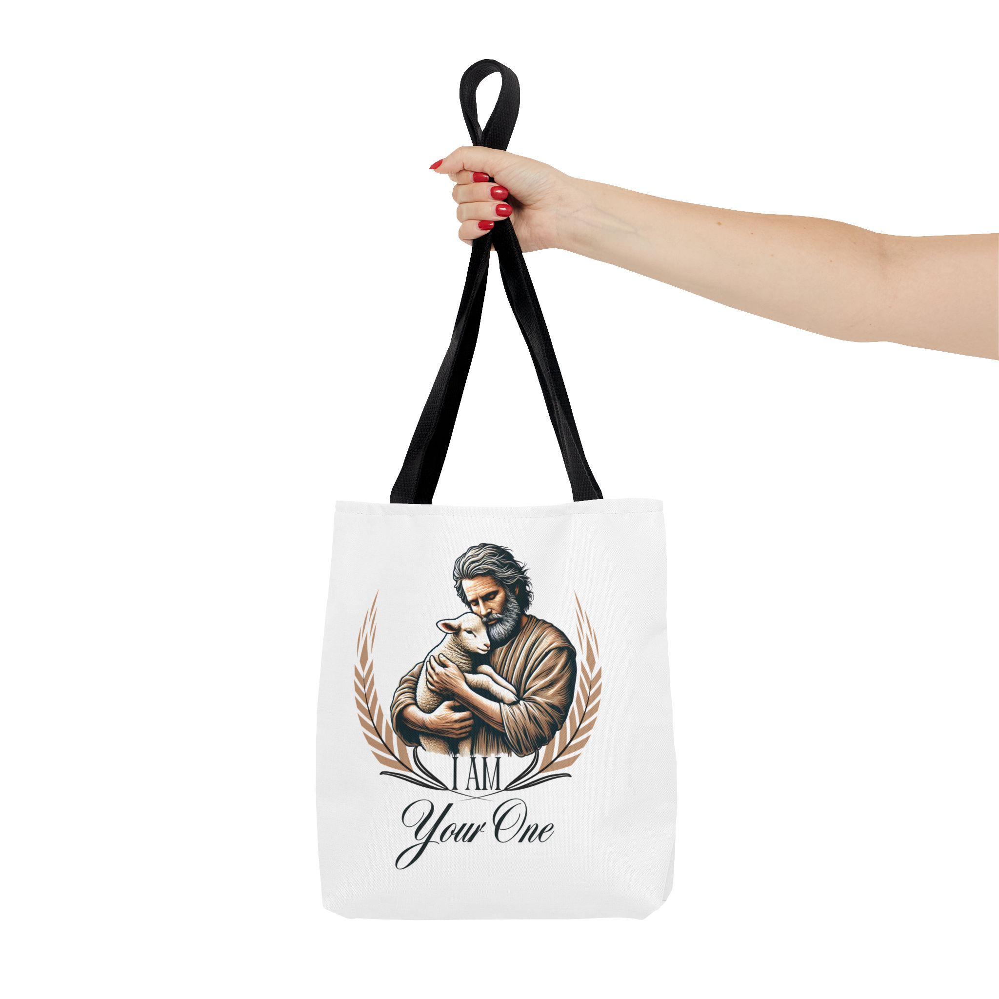 I AM Your One - Lamb - Tote Bag - WHT (AOP) - Image 2
