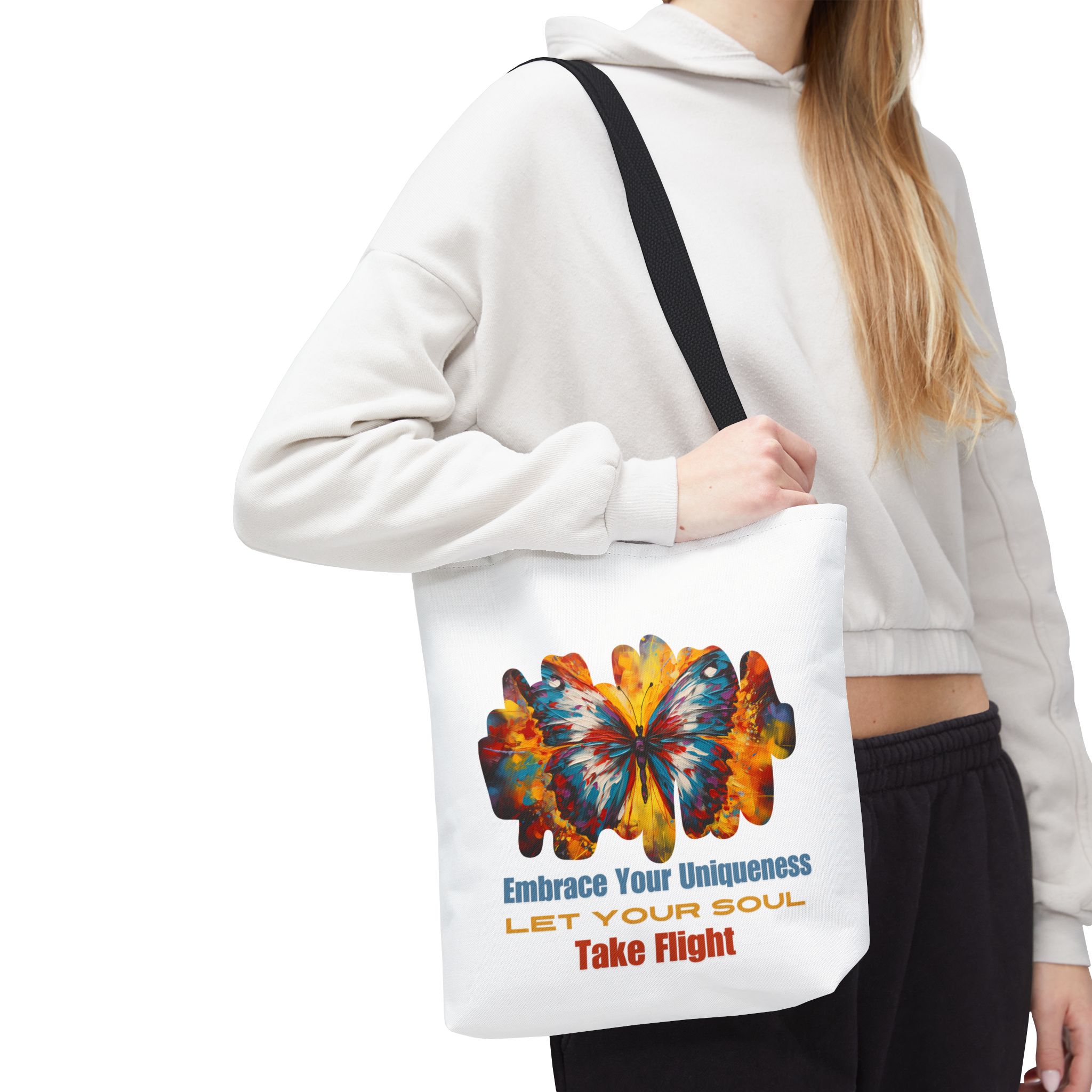 Embrace Your Uniqueness Let Your Soul Take Flight - Tote Bag (AOP) - Image 4