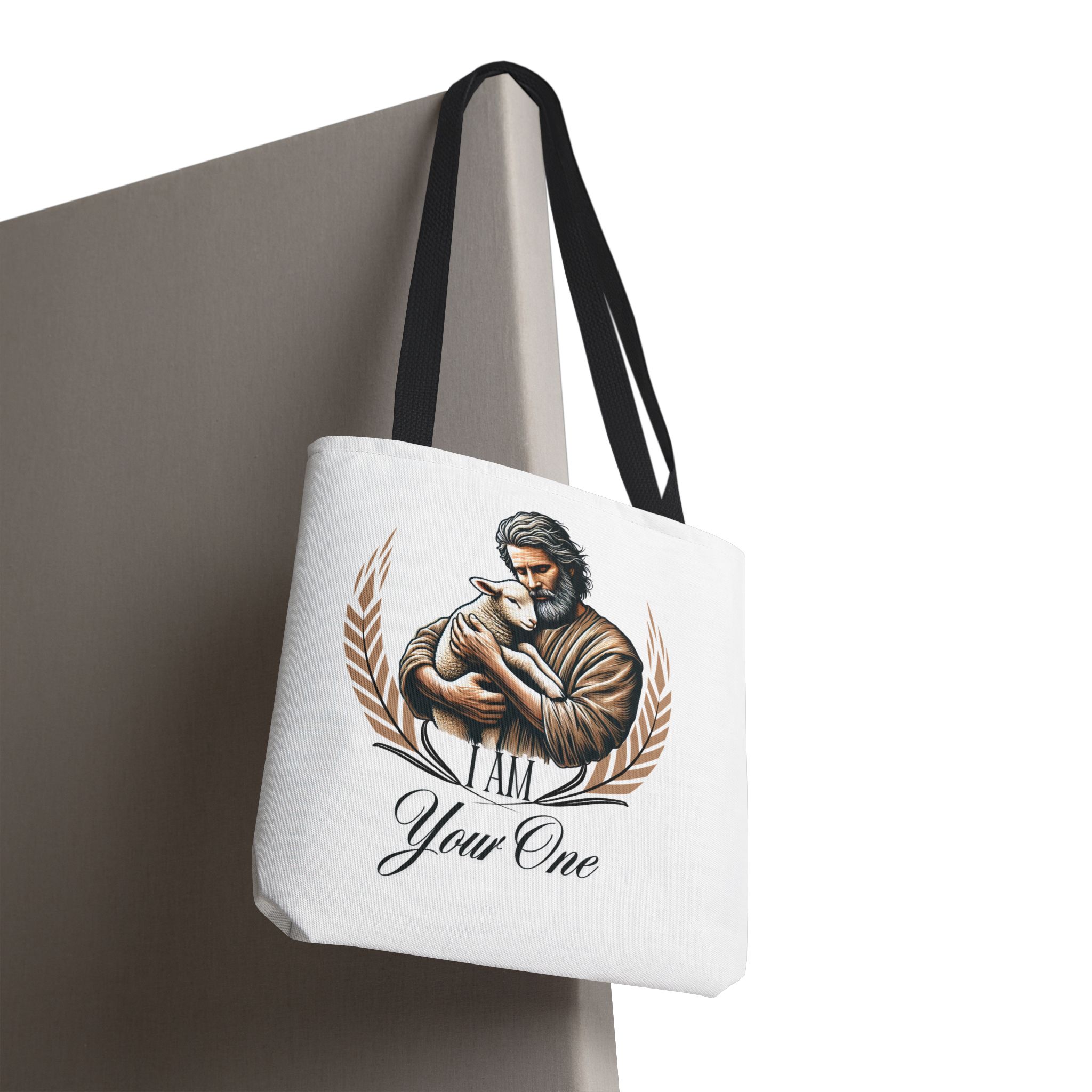 I AM Your One - Lamb - Tote Bag - WHT (AOP) - Image 3