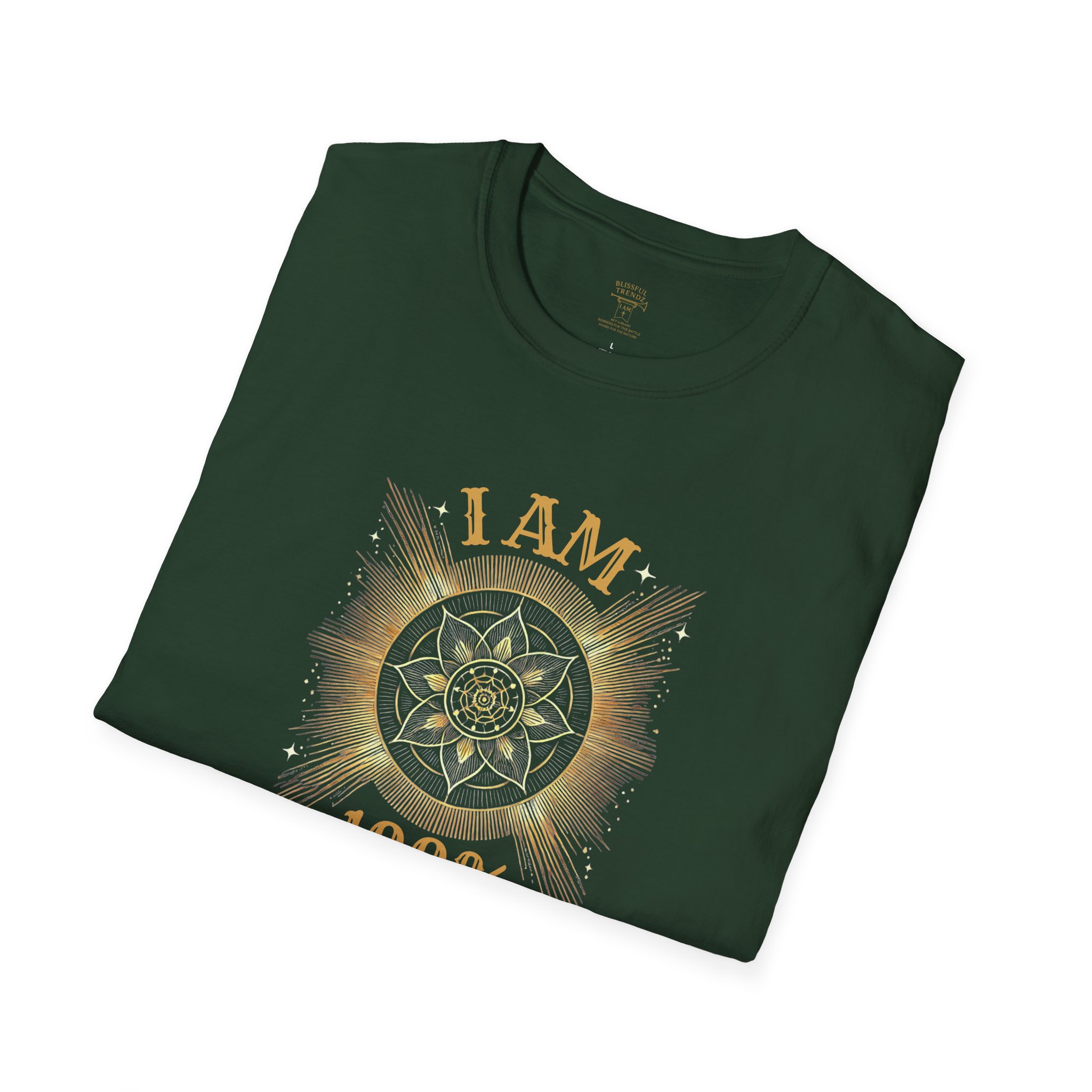 I AM 100% By Design - Mandala - Unisex Softstyle T-Shirt - Image 11