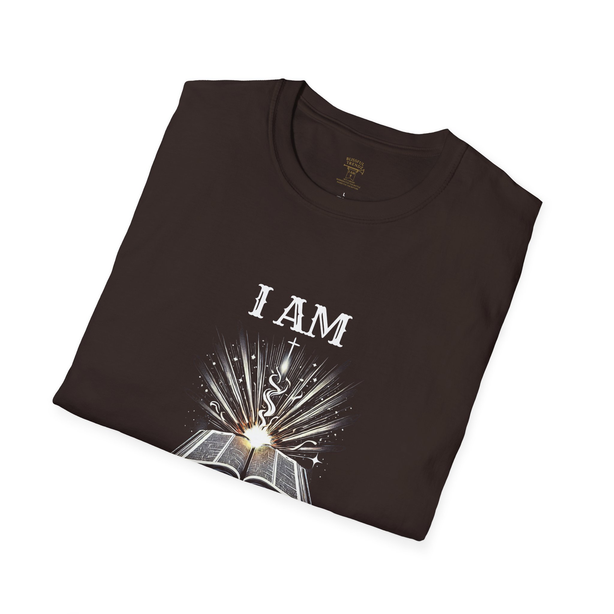 I AM Awakened In Christ - Book - Unisex Softstyle T-Shirt - Image 7