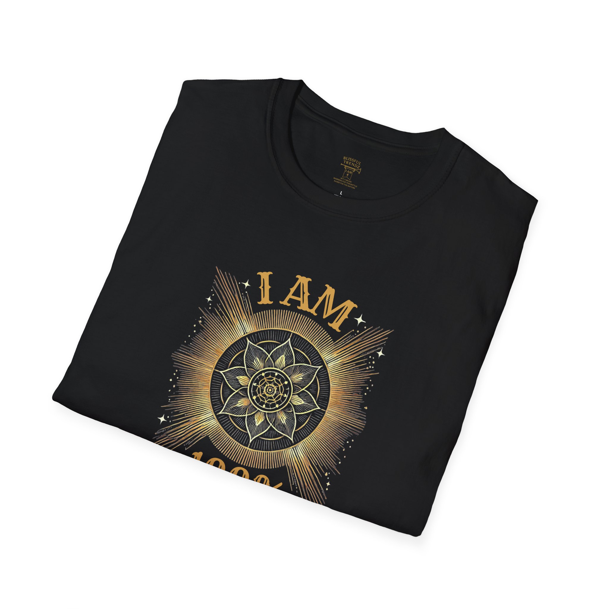 I AM 100% By Design - Mandala - Unisex Softstyle T-Shirt - Image 7