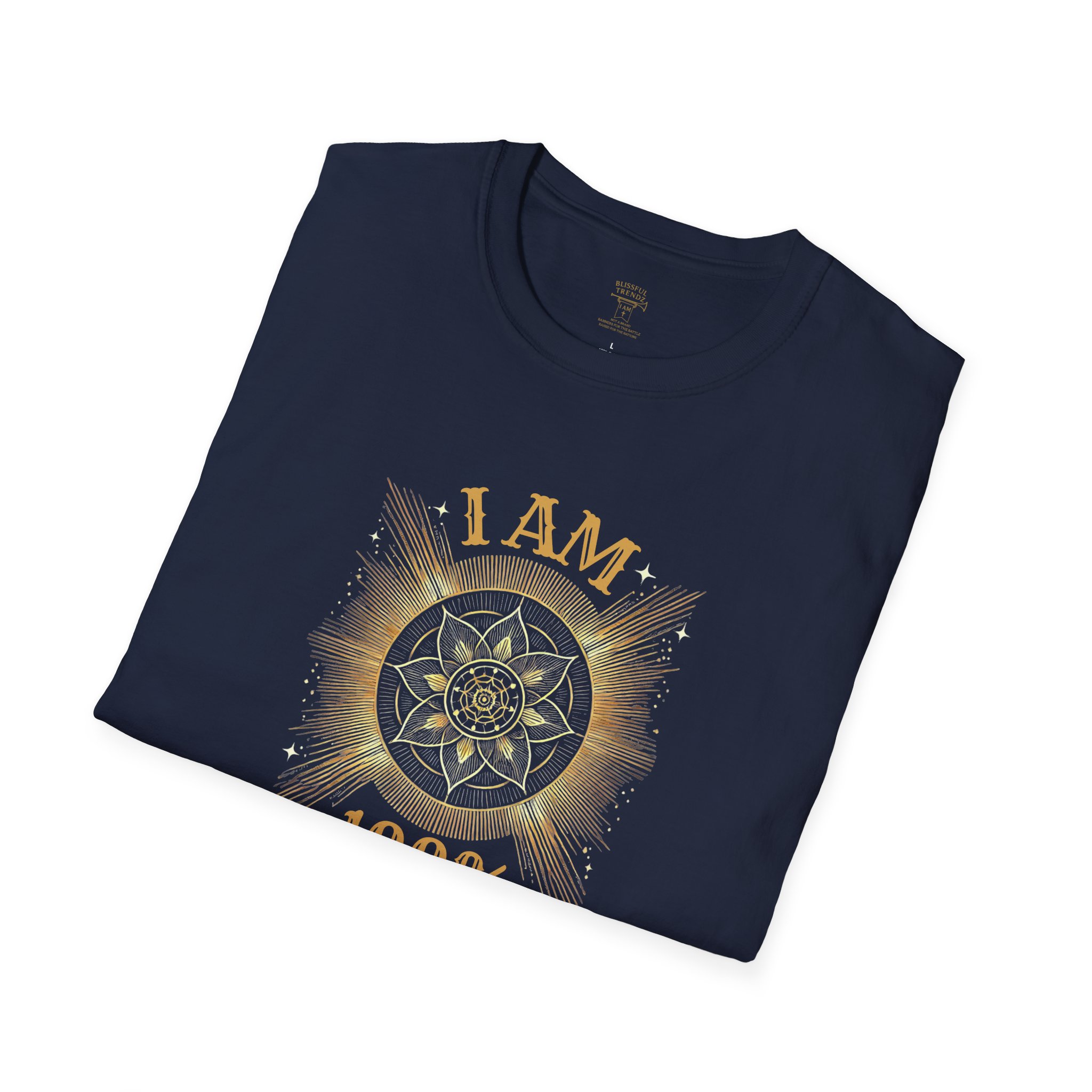 I AM 100% By Design - Mandala - Unisex Softstyle T-Shirt - Image 15