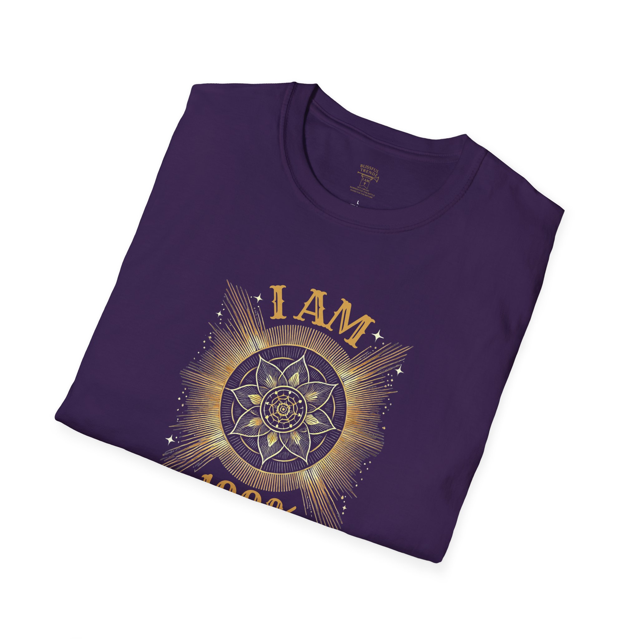 I AM 100% By Design - Mandala - Unisex Softstyle T-Shirt - Image 19