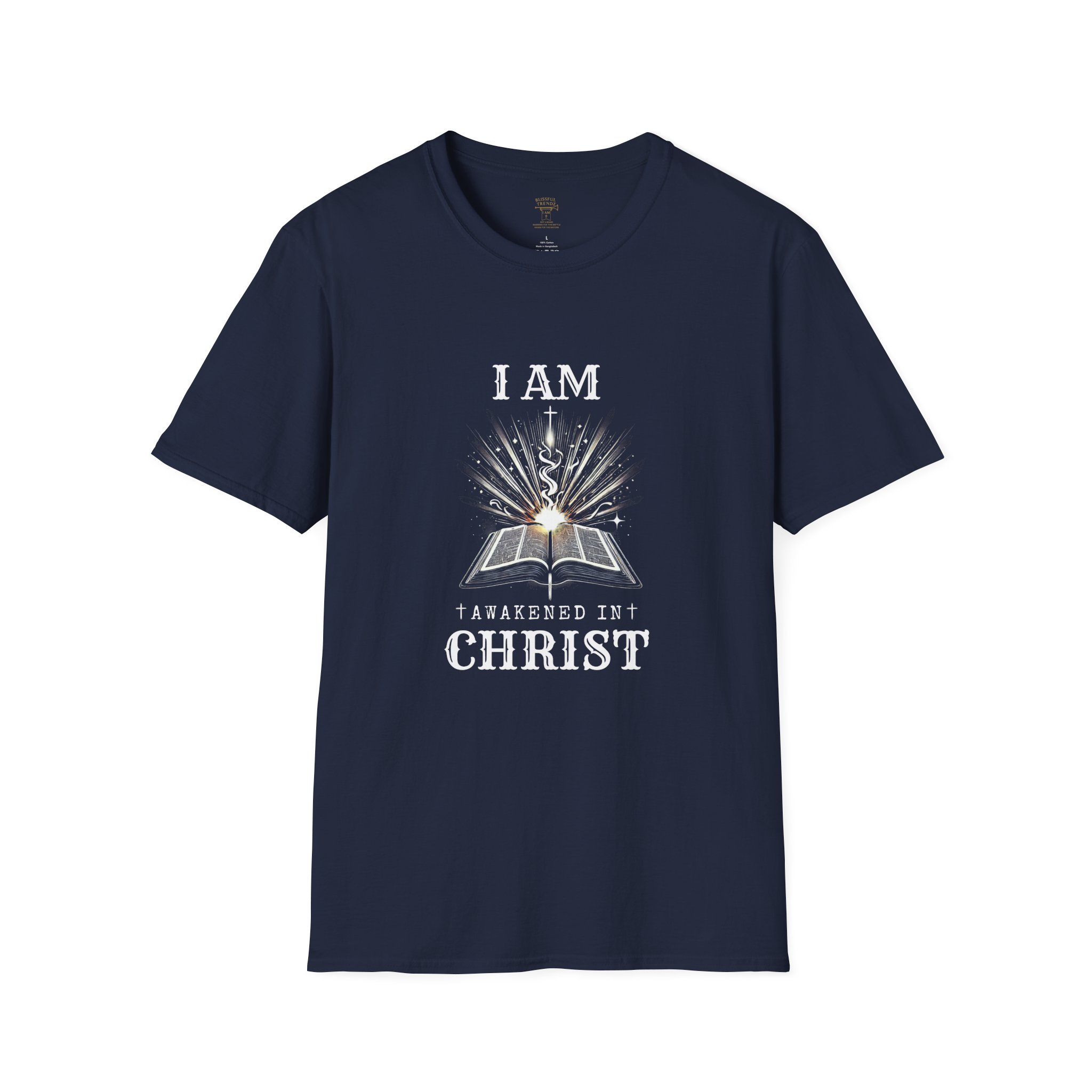I AM Awakened In Christ - Book - Unisex Softstyle T-Shirt - Image 9