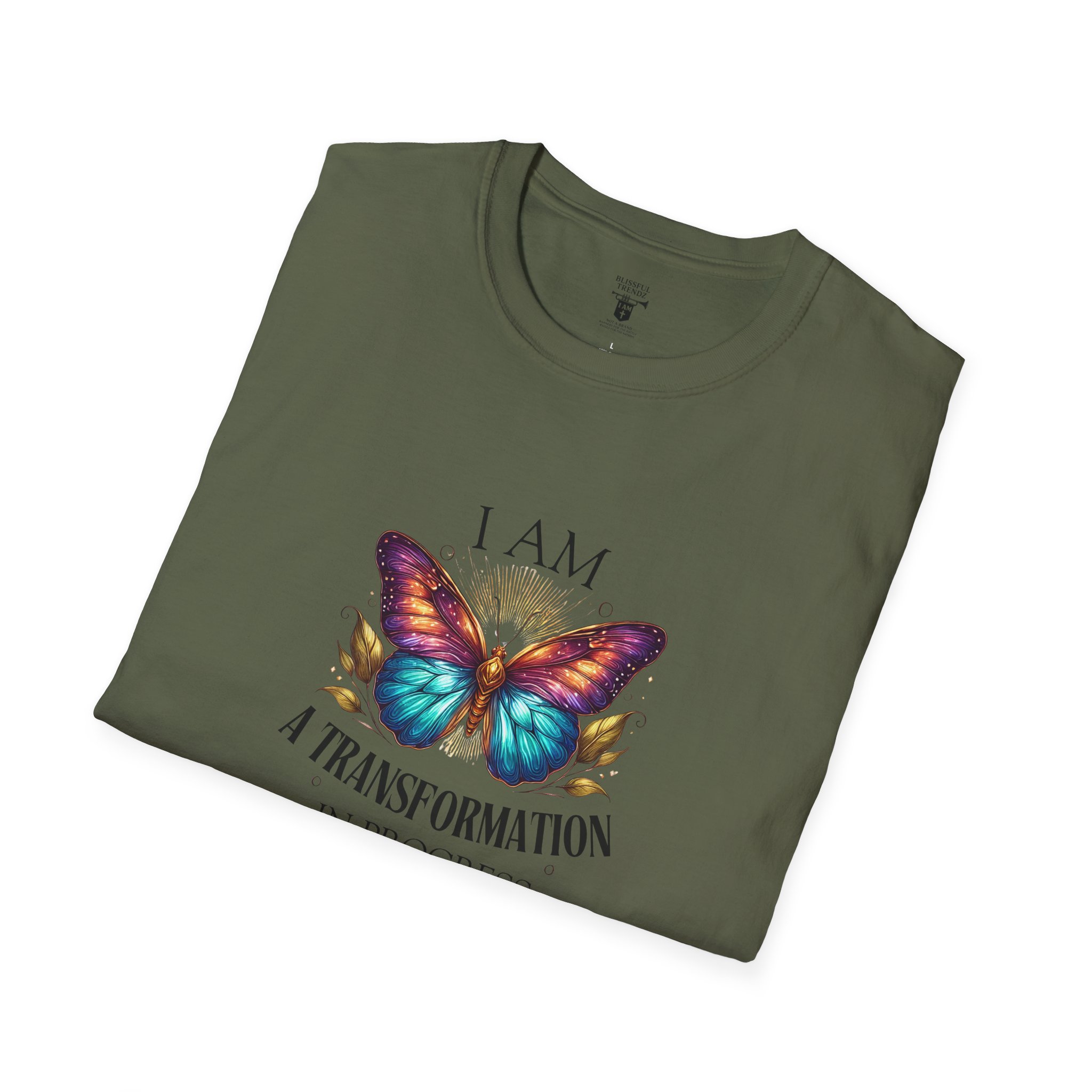 I AM A Transformation in Progress - Butterfly - Unisex Softstyle T-Shirt - Image 20